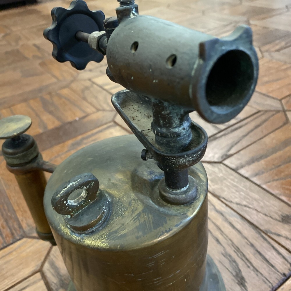 Antique Kant-Rust Solid Brass Blow Torch Welding Soldering Tool