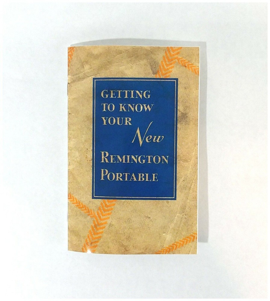 Remington 3 Typewriter User Instruction Manual For Portable Number Three Model.