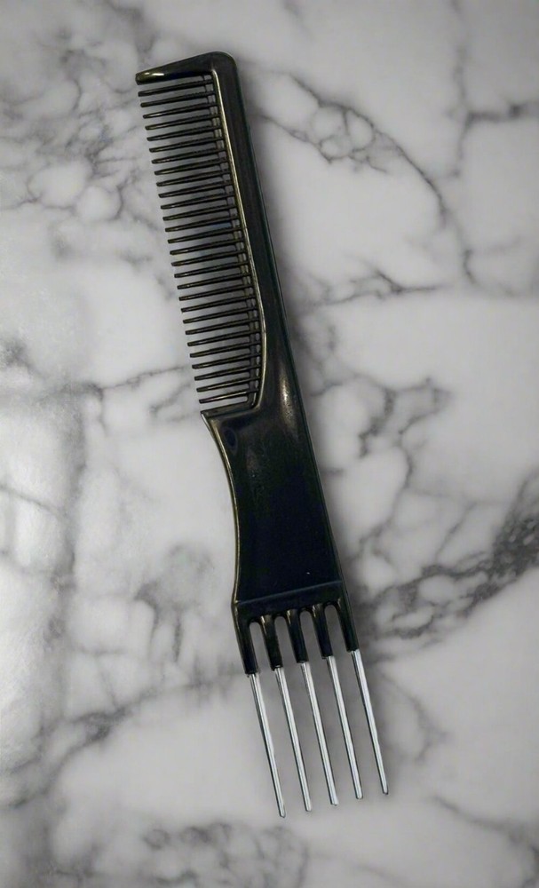 Durable Metal Fork Comb for Precise Hair Styling