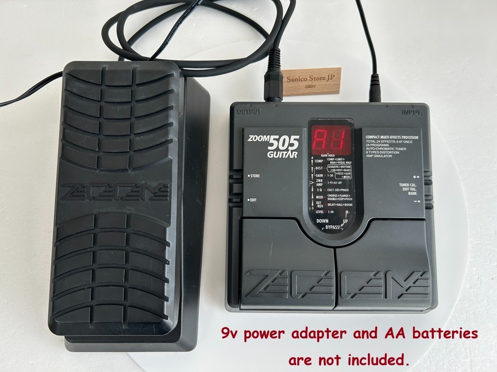 Zoom 505 Guitar Compact Multi Effects Processor, w/ Volume Pedal FP02 Tested
