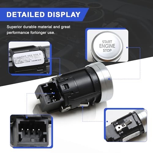 5K0959839AL88 5K0959839BL88 Engine Ignition Start Stop Switch Button