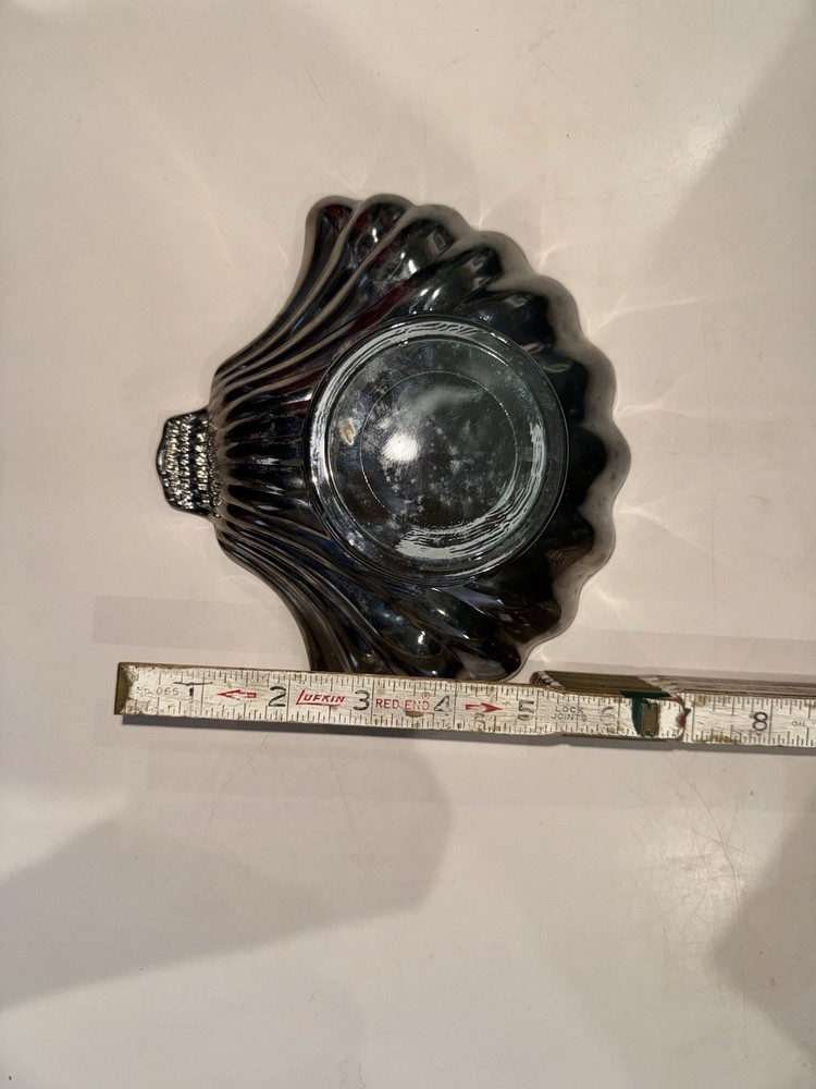 Art Deco 7" Silverplate Clam Shell Dish