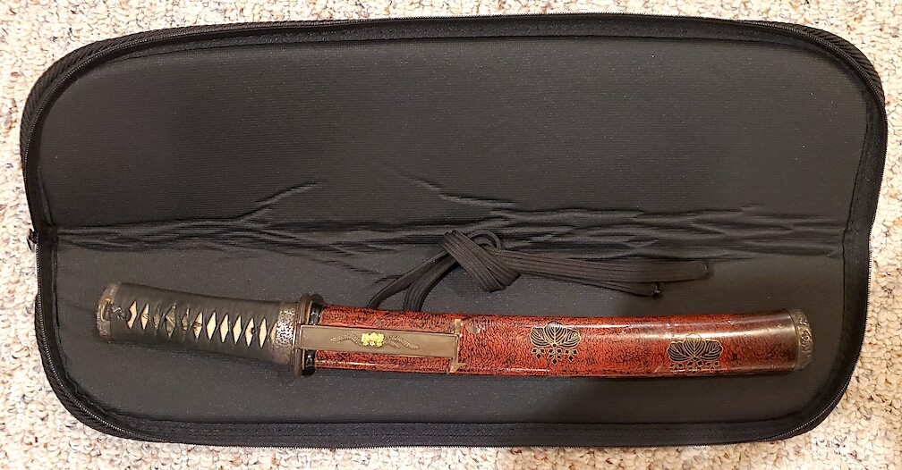 Custom 20" X 5" padded zipper case a perfect fit for most German Police Bayonets