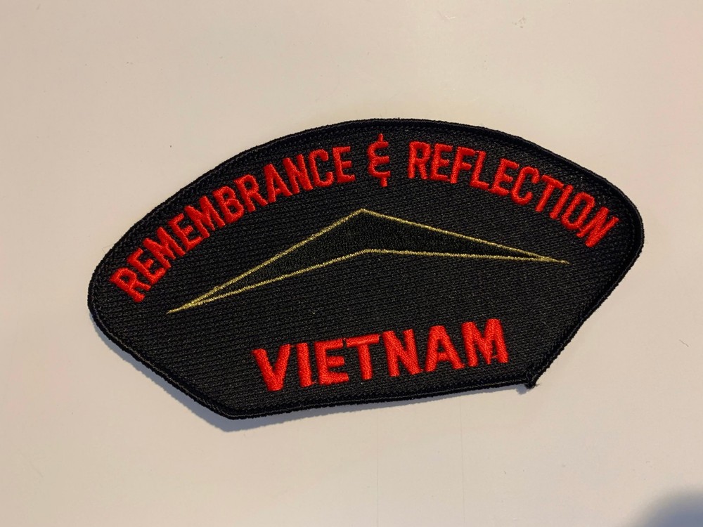Remembrance & Reflection Vietnam patch, Vietnam war patch, military patch, NEW