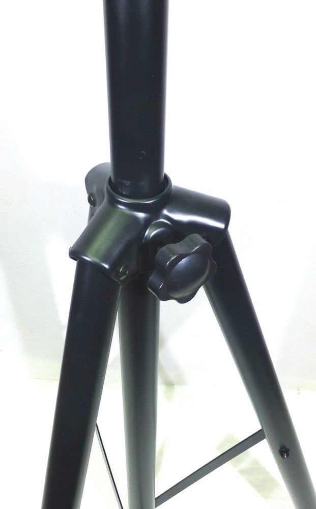 (2) Two Adjustable Tripod Speaker Stand with Mounting Internal Adapters(Top Hat)