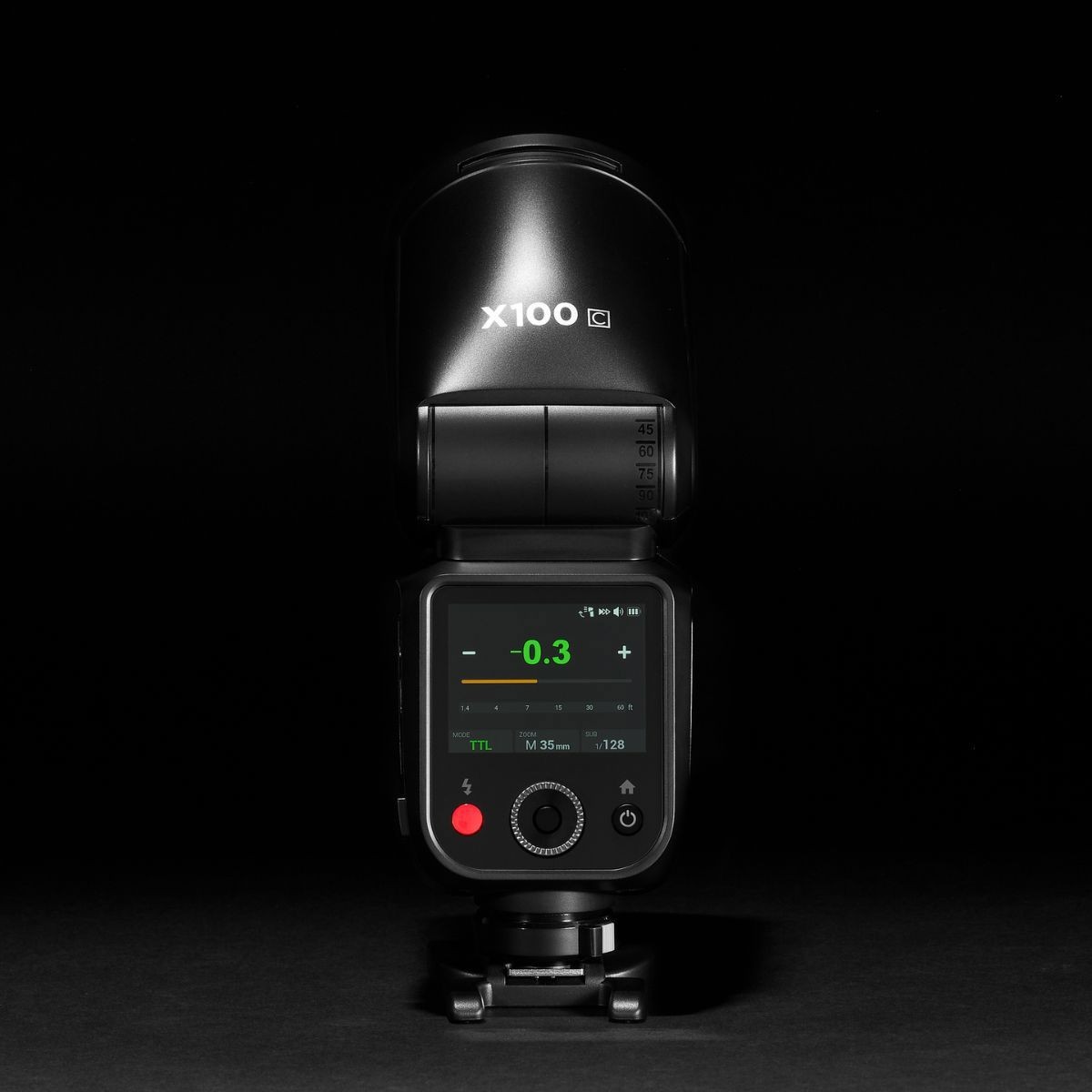 Flashpoint X100 TTL R2 On Camera Li-on Round Head Flash For Canon, Godox V100 C