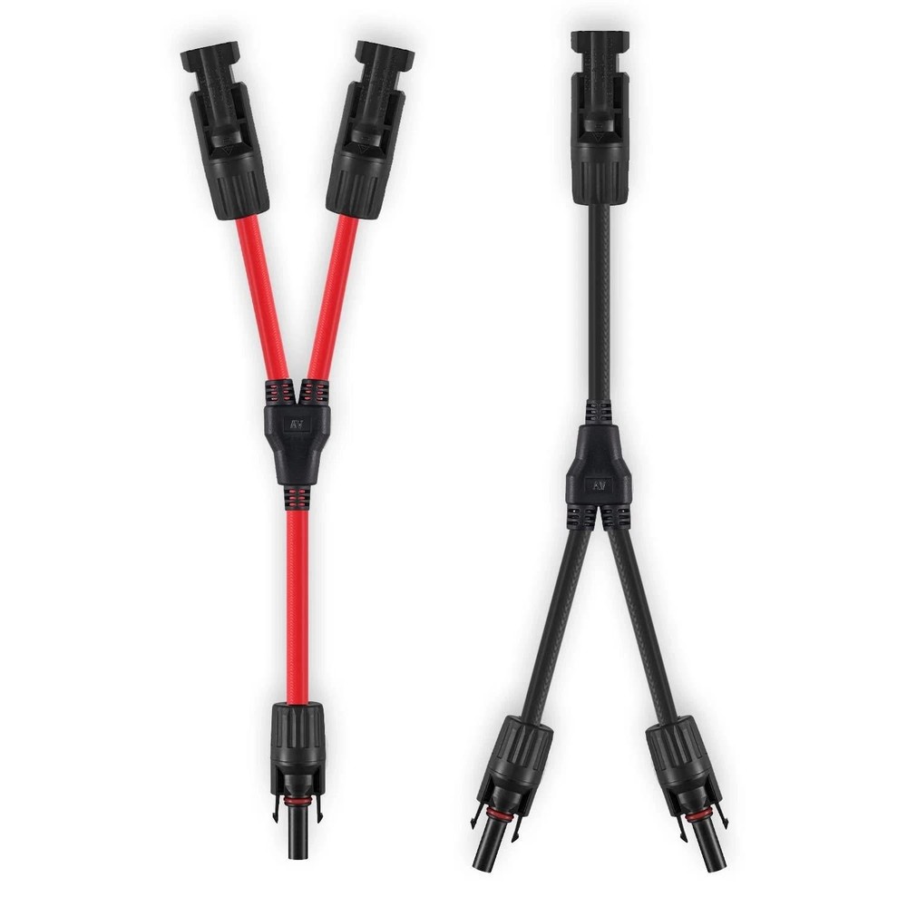 Solar Connectors Y Branch Parallel Adapter 10awg Cable for Solar Panel