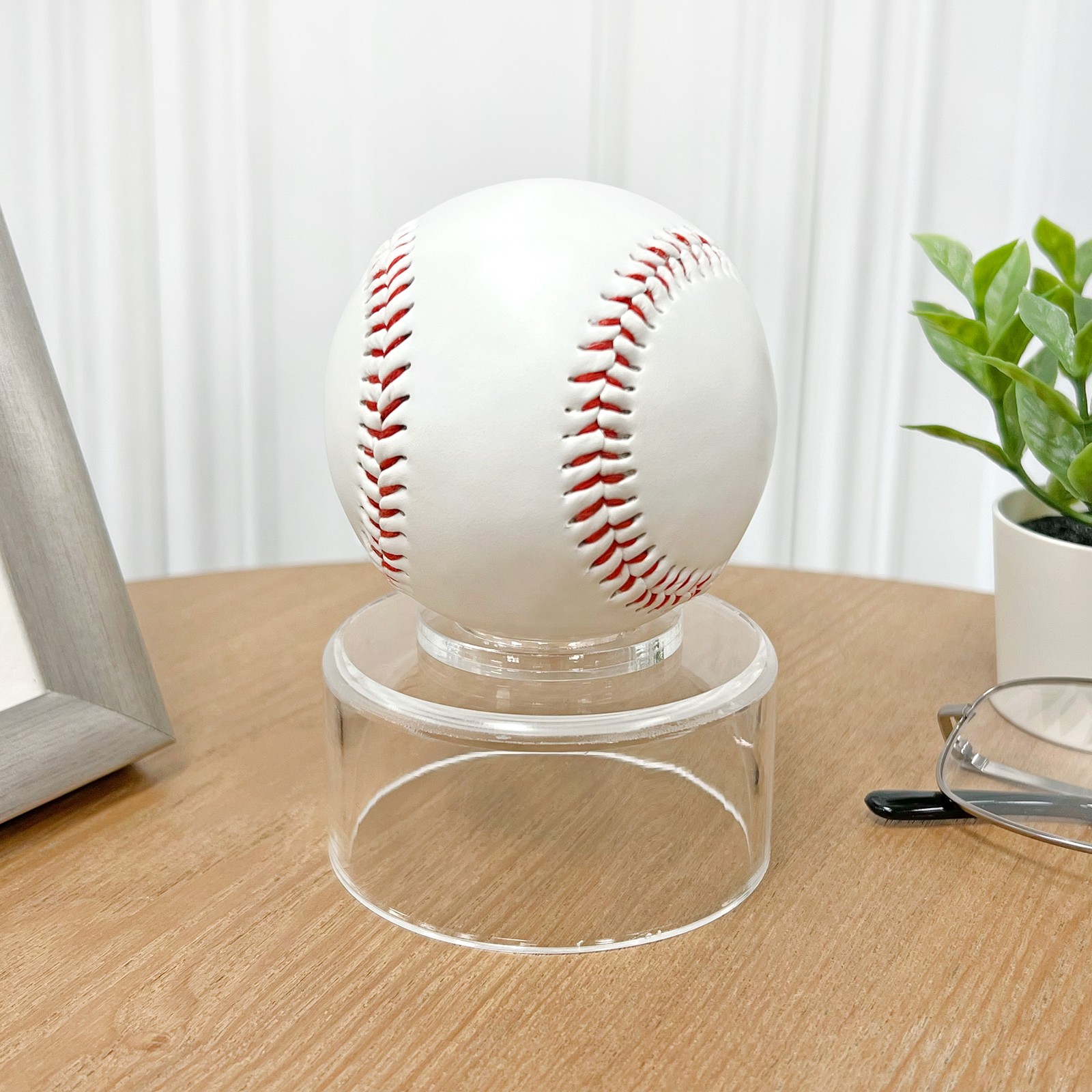 Plymor Clear Acrylic Round Cylinder Display Riser, 1.5" H x 3" D