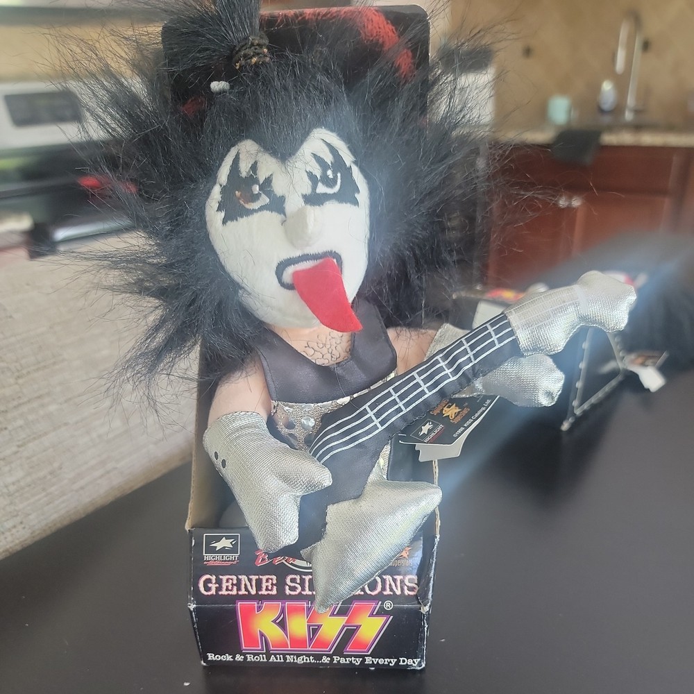 Vintage 1998 Kiss Gene Simmons Bean Bag Plush Figure