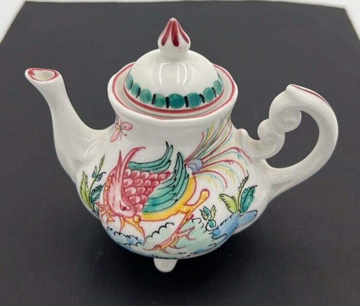 Anfora Agueda Small Hand Painted Footed Tea Pot
