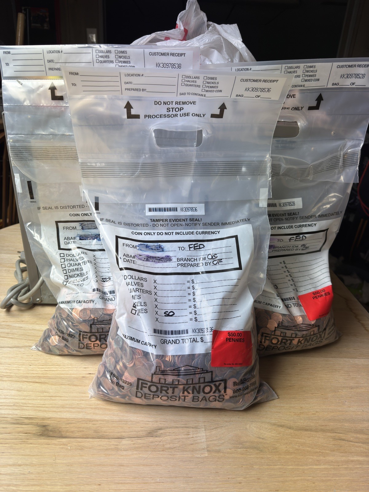 $50 Sealed Bank Bag of 5000 Pennies, Sealed & Unsearched FREE SHIPPING