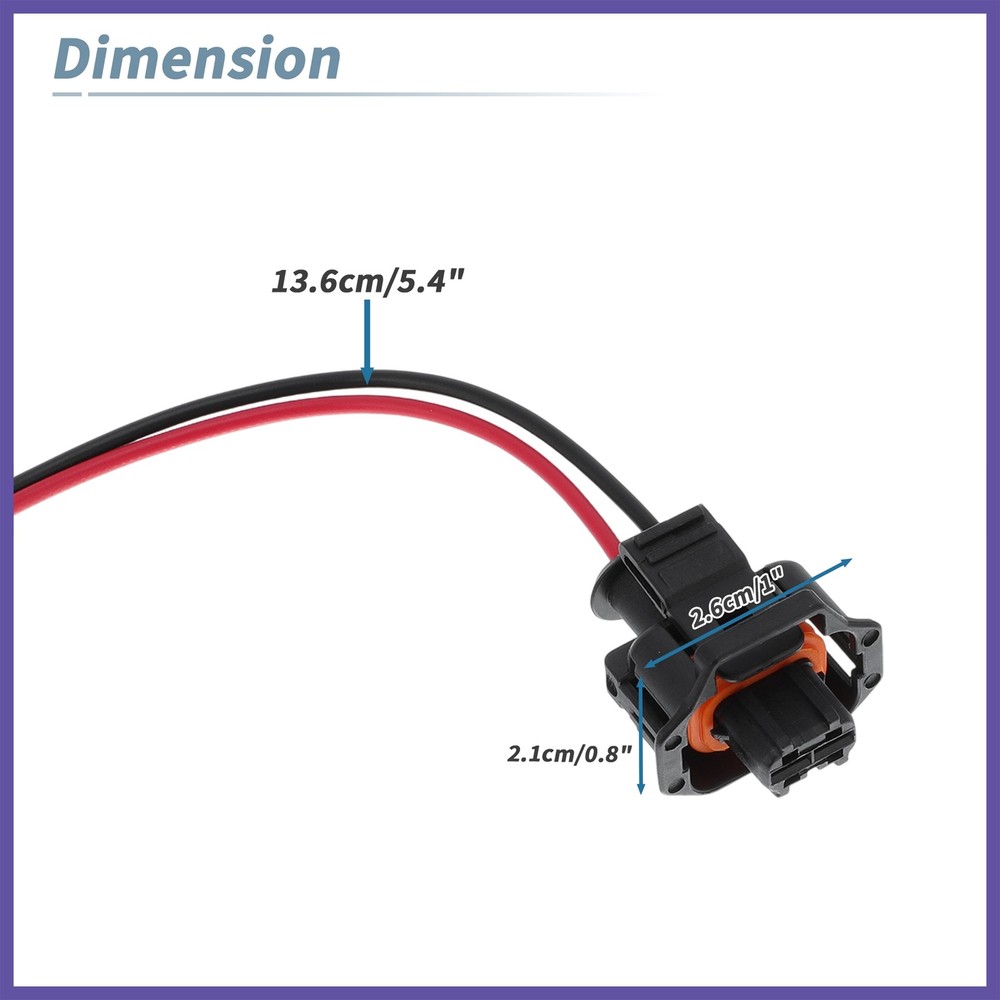 Engine Coolant Temperature Sensor Connector for Buick 88953309/S-1024 1Pc