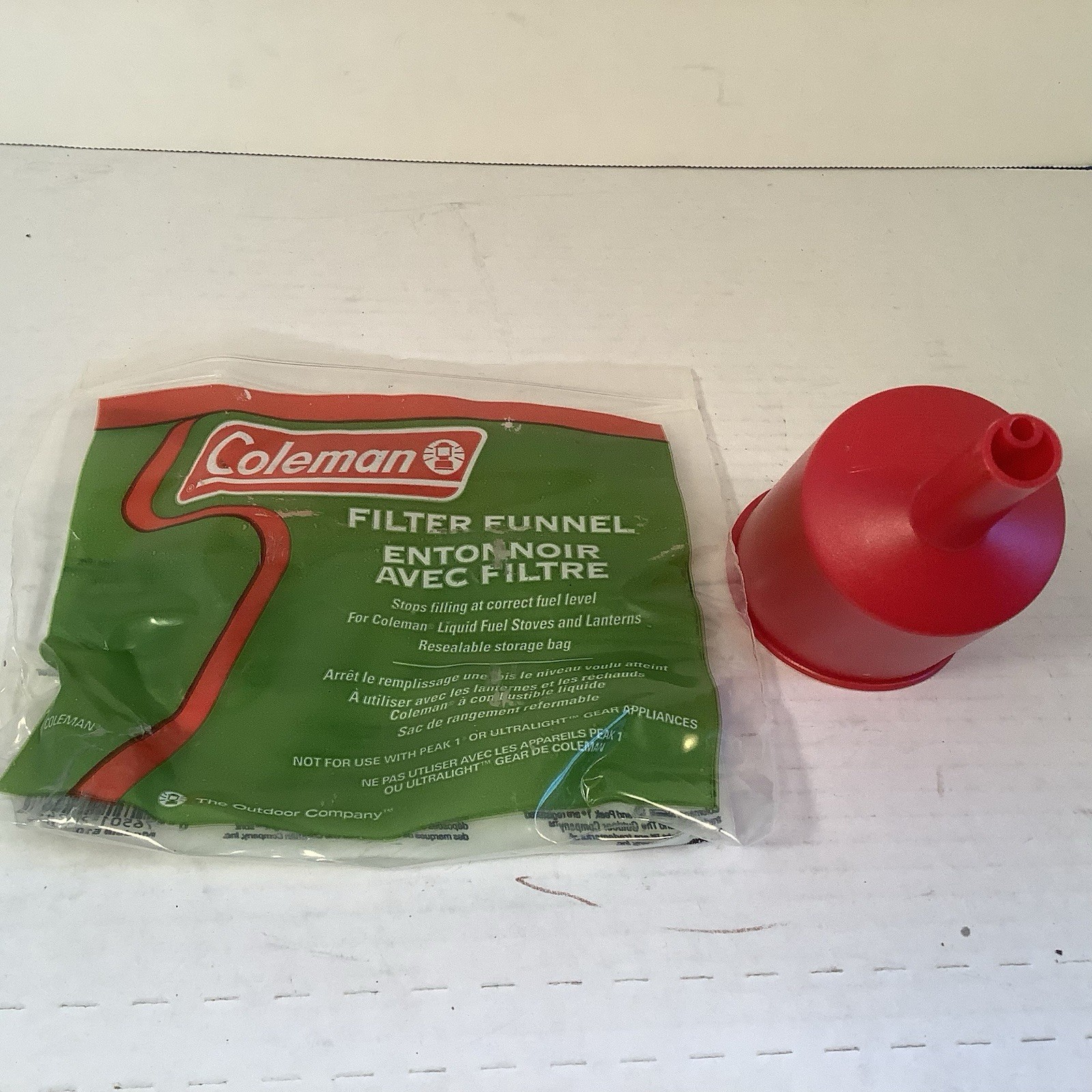 New Coleman Filter Funnel for Stove & Lantern 5103-700T