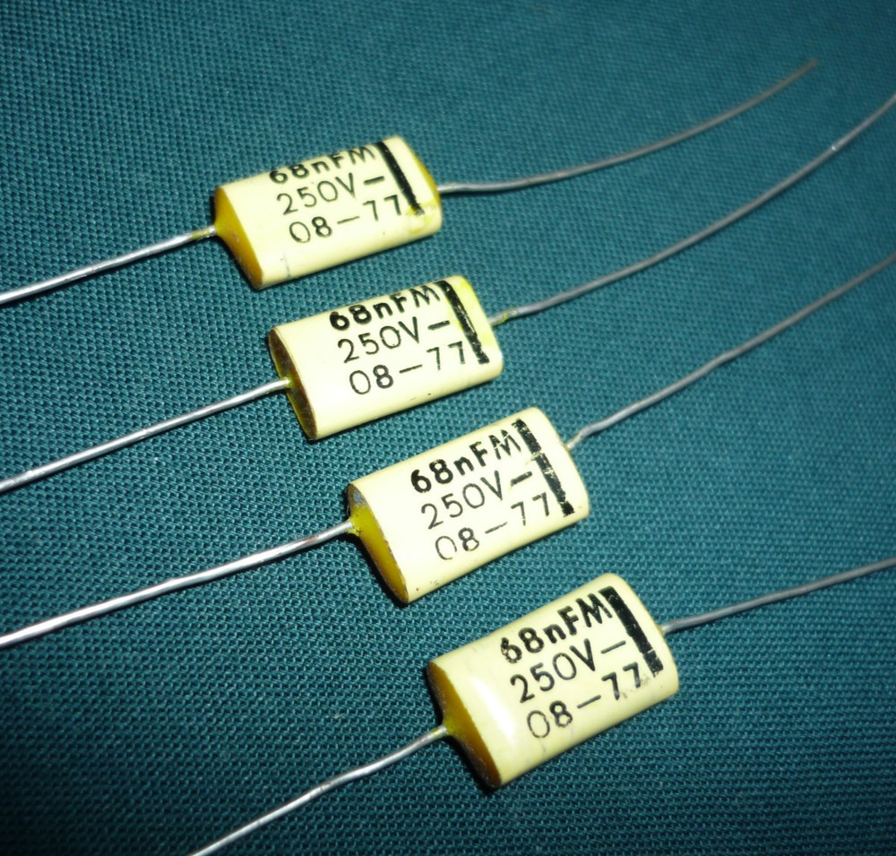 4pcs. 0.068uF 250V TESLA Capacitor NEW