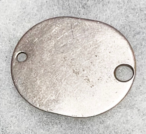 WWII Single USN Edward Barenchi T-42 Dog Tag