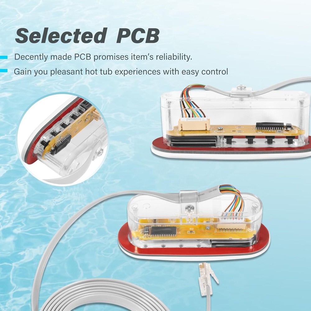 53238 4 Button Spa Topside Control Panel Keypad for Balboa Mini Oval Heat Jacket