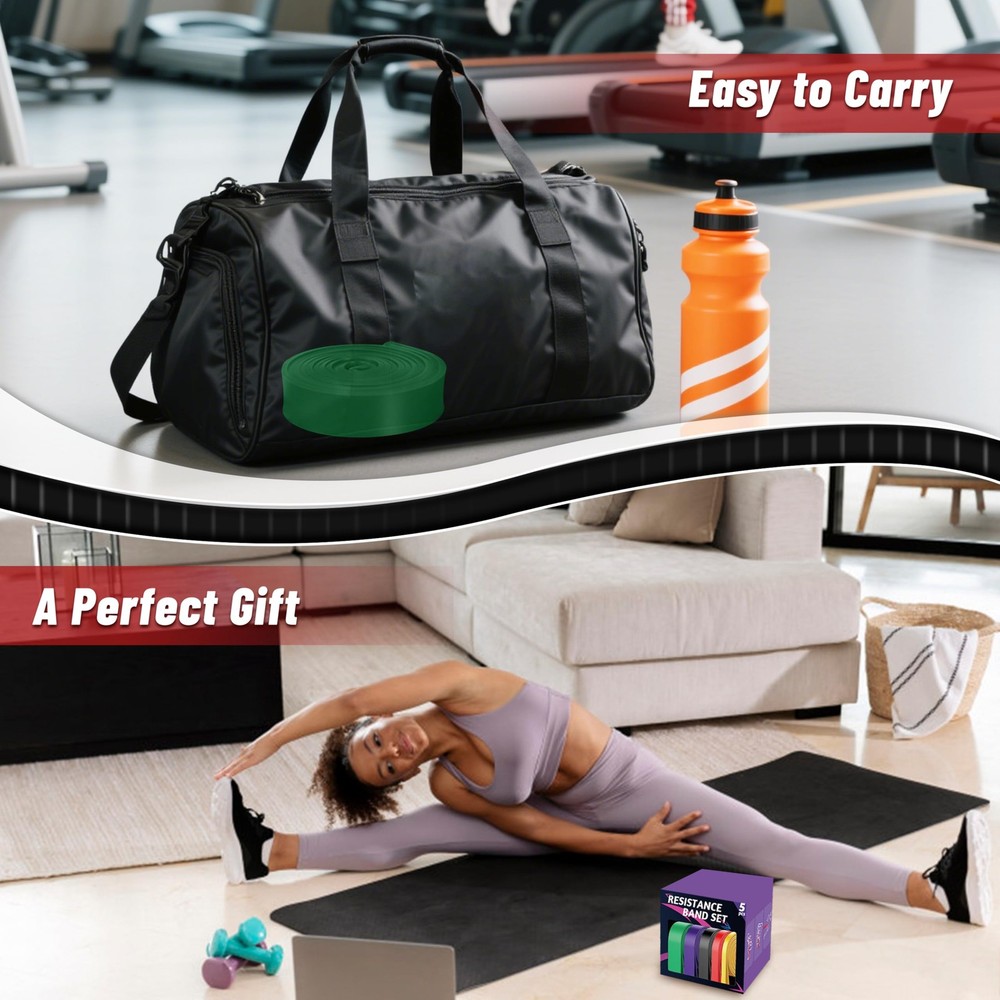 Pull Up Assistance Bands, 5-Level Resistance Bands for Working Multicolor