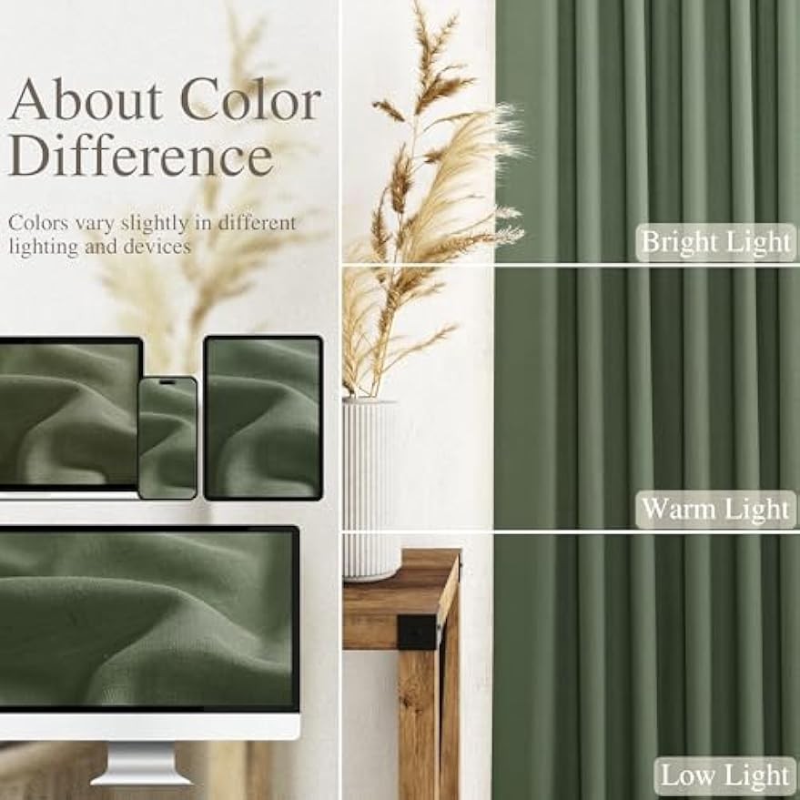 Linen curtains with back hook design, translucent, semi-transparent curtains