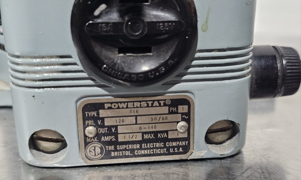 Superior Electric Powerstat Type 116