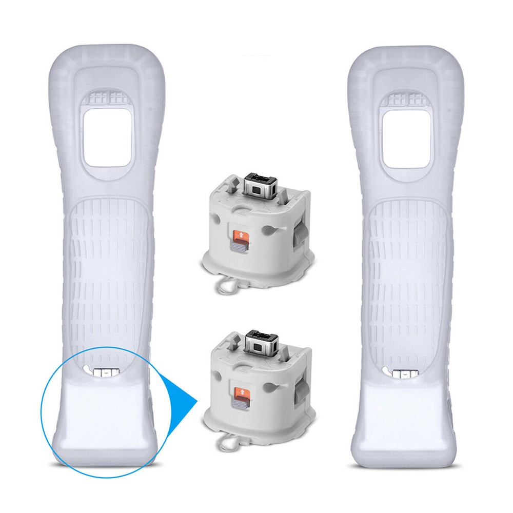 Motion Plus Adapter Sensor w/ Silicone Sleeve for Nintendo Wii Remote Controller