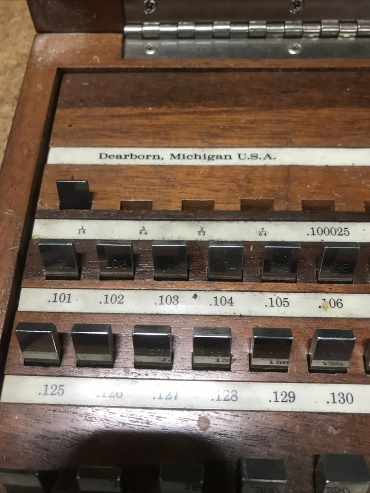 ELLSTROM DEARBORN RECTANGULAR GAGE BLOCK SET -81 Pcs