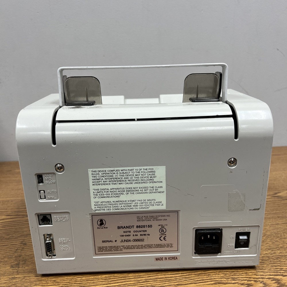 Brandt Cash/ Note Counter 8625150