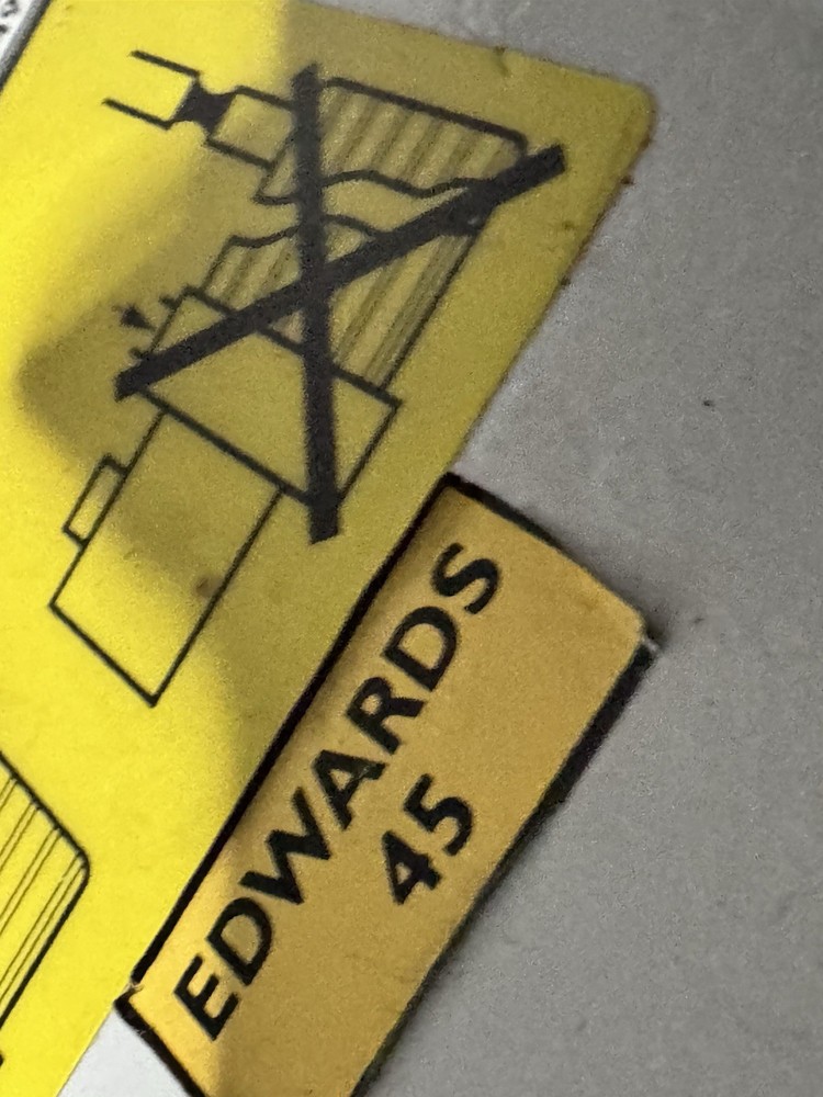 Edwards 28 E2M28 Rotary Vane Vacuum Pump, Read Description