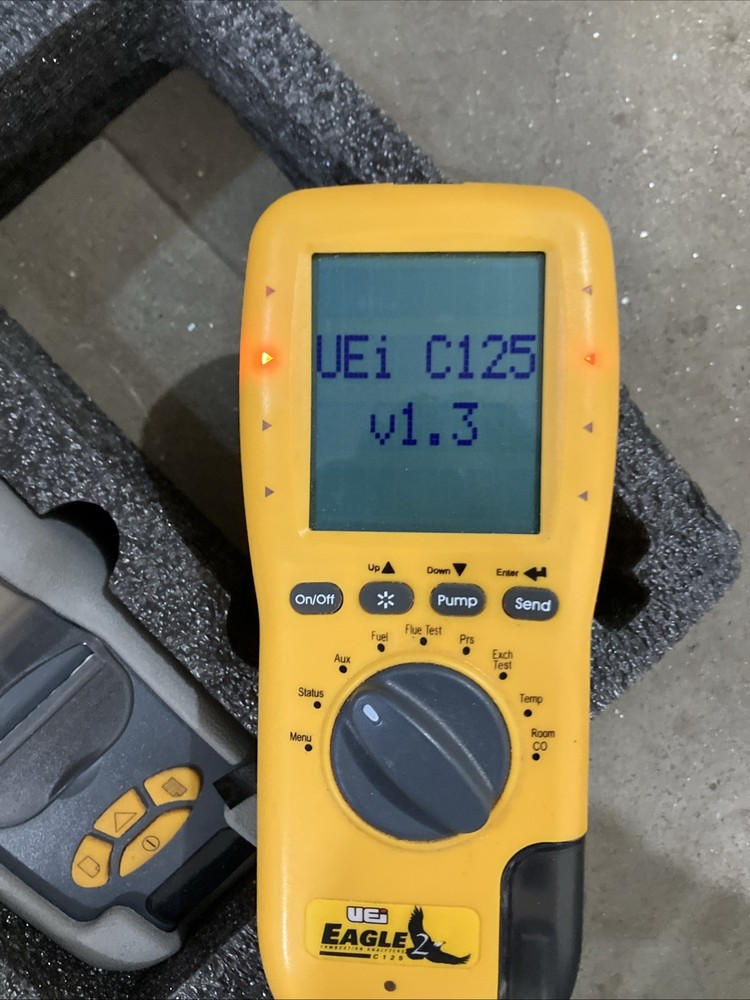UEI EAGLE 2 C125 Combustion Analyzer with Soft Case, Probe, And Printer