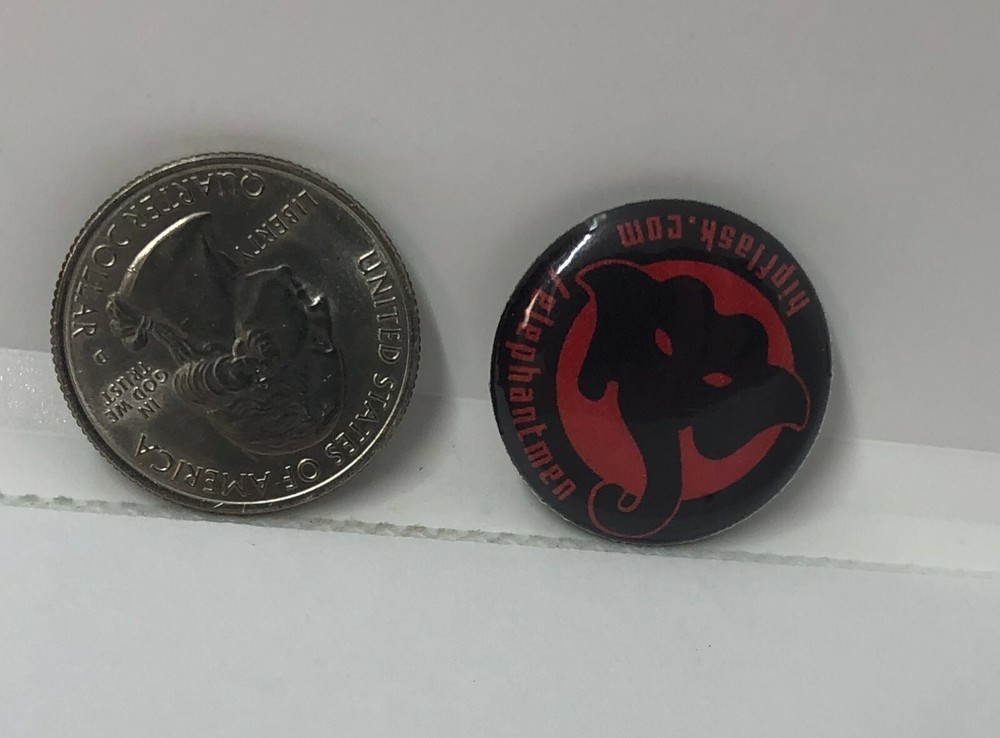 Hip Flask Elephantmen Promo Pin