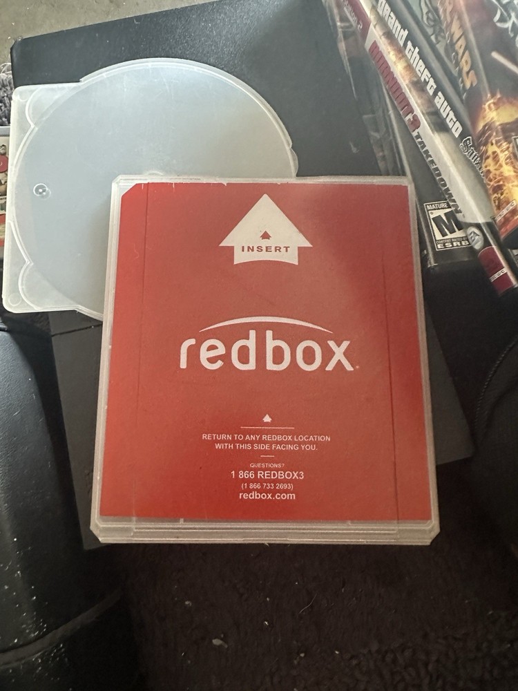 Original Redbox DVD Replacement Case Empty Hard Plastic Sleeve Red Retro Tech