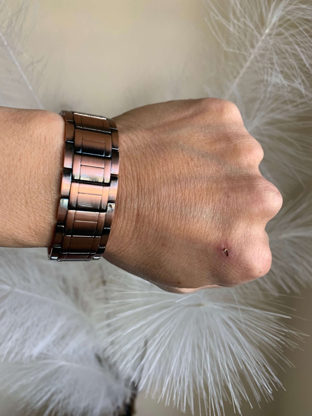 Everest of Pure Copper Magnetic Bracelet Men Arthritis Pain Balance Energy Joy X