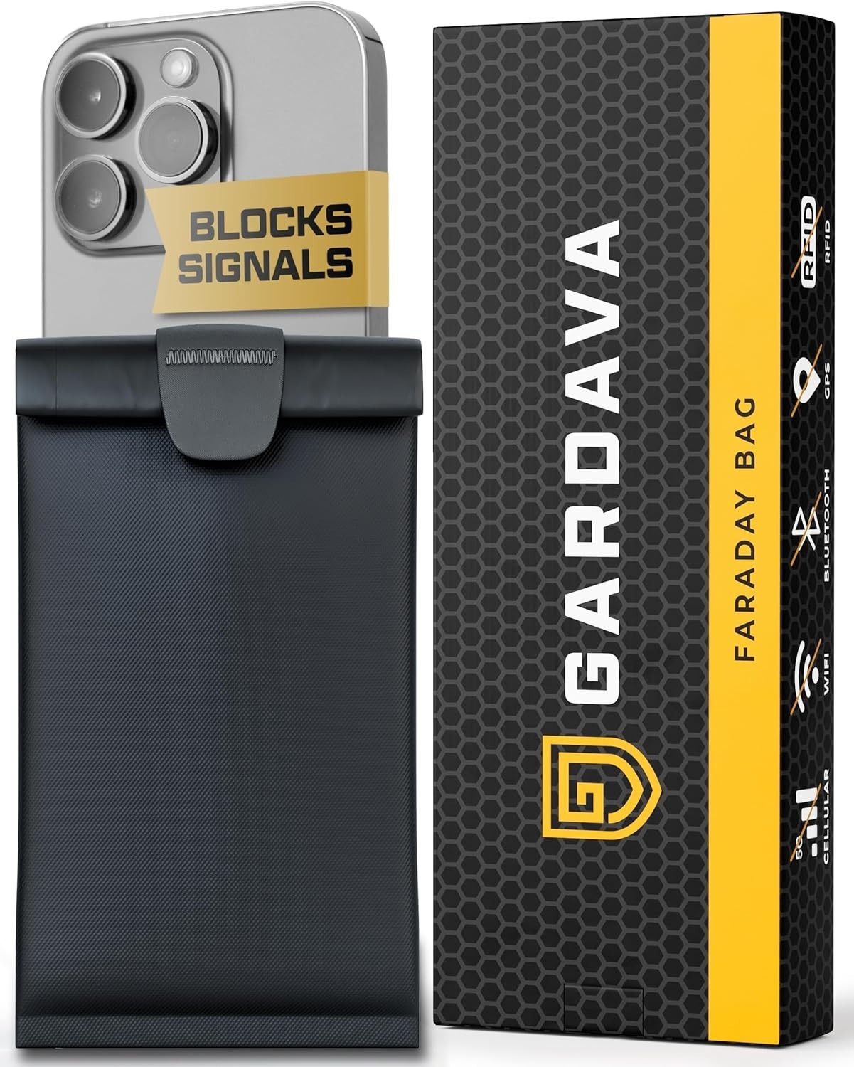 Military Grade Faraday Bag for Phones  RFID Signal Blocking Pouch