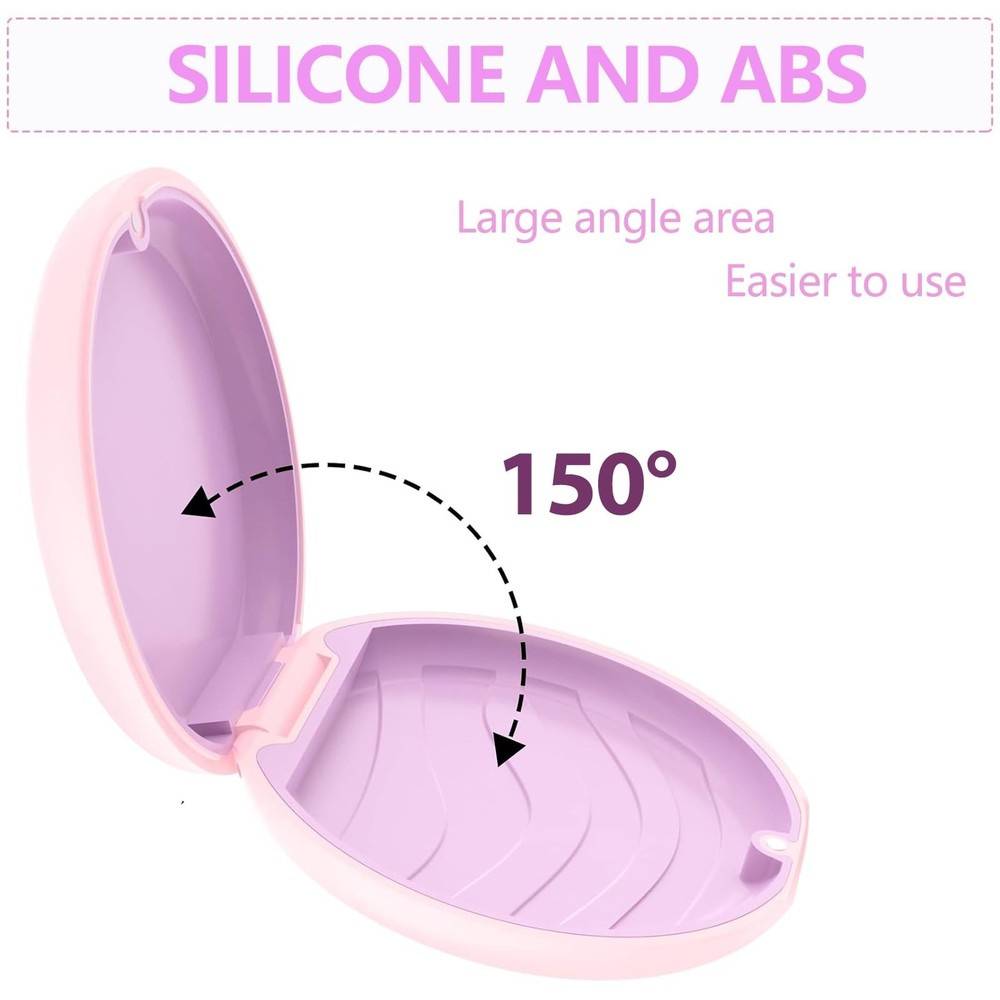 Retainer Case, Slim Aligner Cases for Invisalign, Mouthguard Case with Remova...