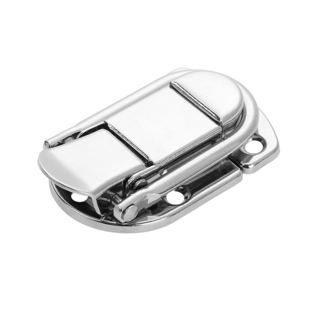 Cabinet Fastener Toggle Catch Latch Boxes Case Trunk Suitcase Lock Chest Silver