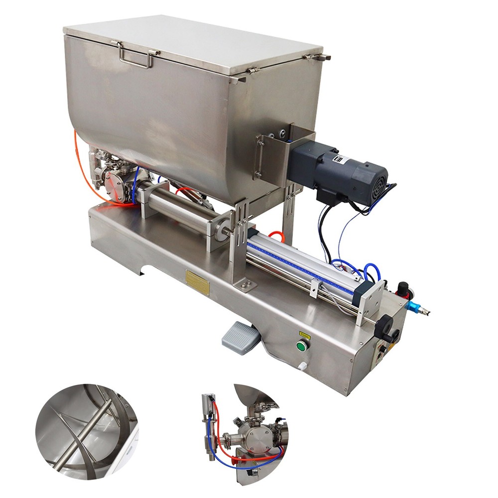 TECHTONGDA® 100-1000ml Paste Filling Machine W/Mixing Function 5-15 cycle/min