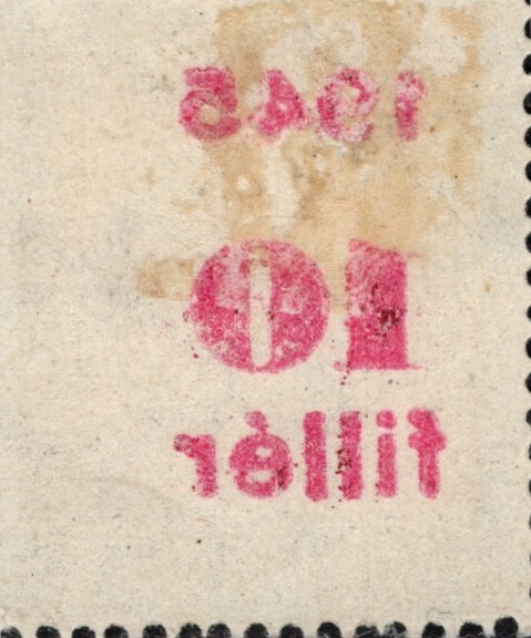 Perfectly Flawed Error - EFO Hungary SN 658 MH - Overprint On Front & Back