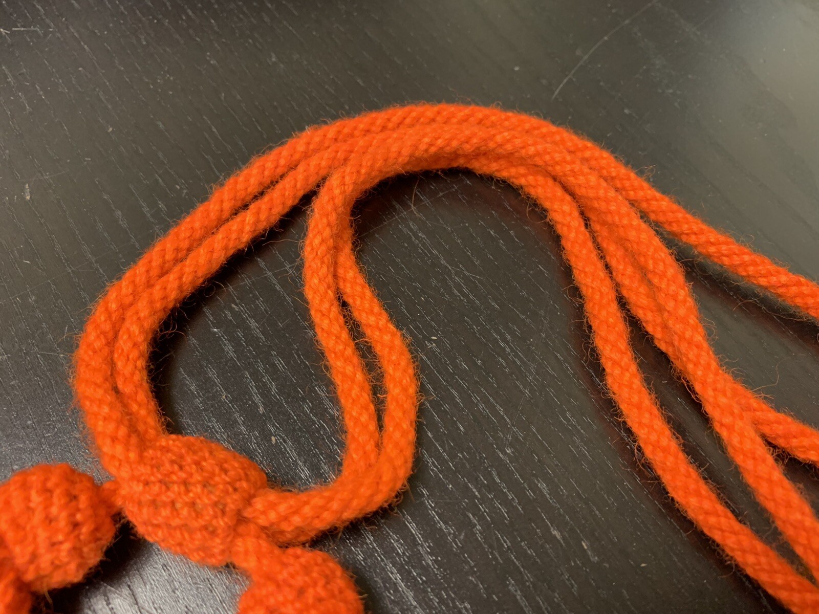 Civil War Union Army ORANGE Wool 'Dragoon' Hat Cord - NEW reproduction, A+