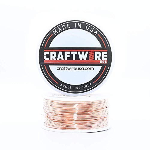 Solid Bare Copper Wire Round, Bright, Dead Soft, 100 24 Gauge - 100 Feet Spool