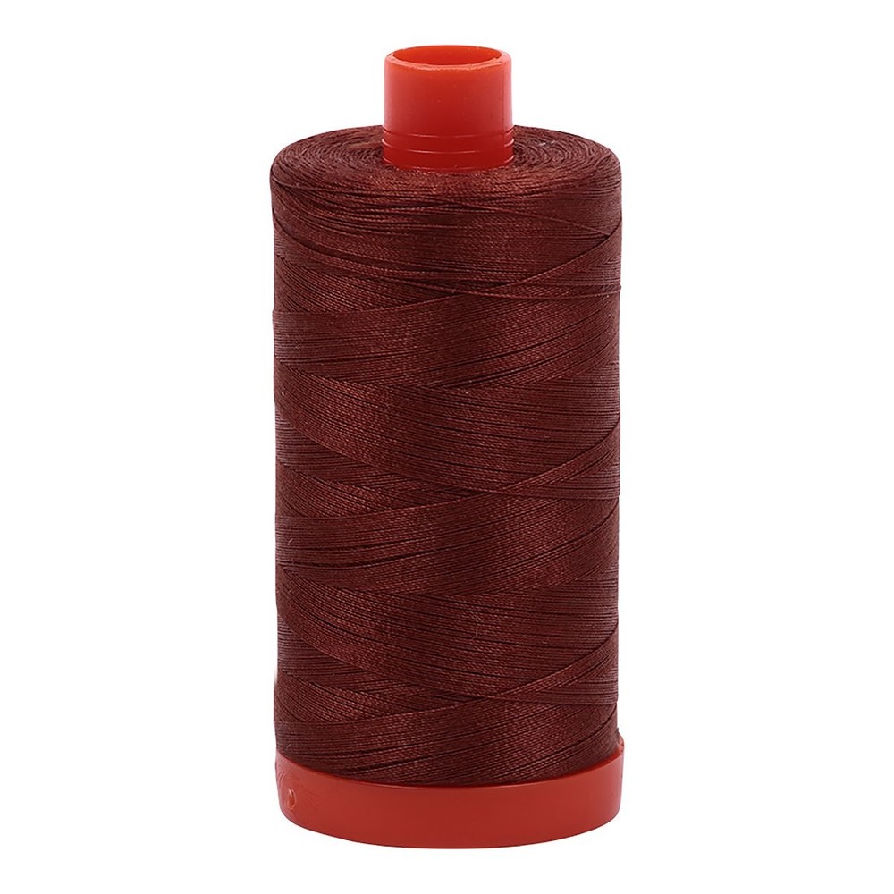 Mako Cotton Thread Solid 50wt 1422yds Copper Brown