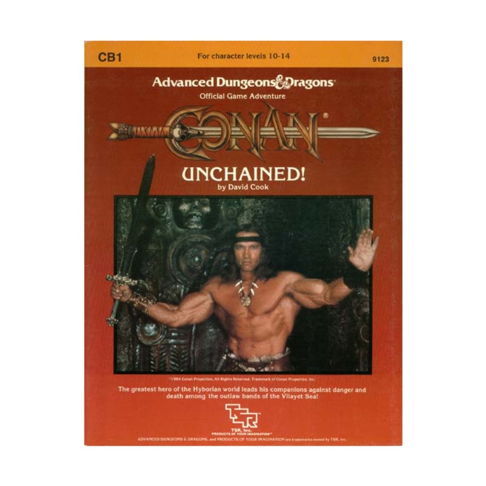 TSR AD&D 1st Ed Conan - Unchained! VG+