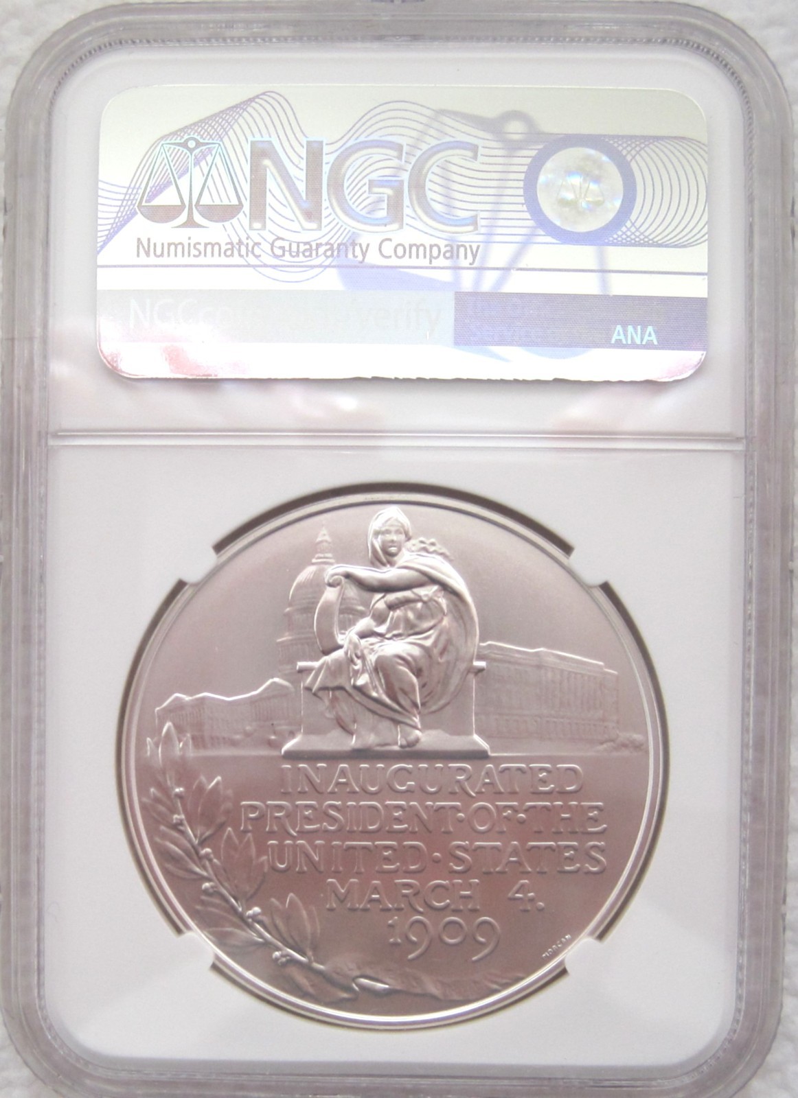 2025 (P) William H Taft Presidential Silver Medal NGC MS 69 +Mint Box&COA & RARE