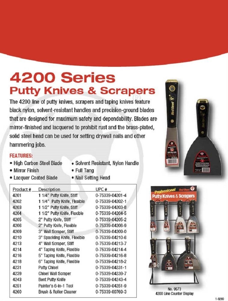 4251 6in1 Painter's Tool 1pack Black