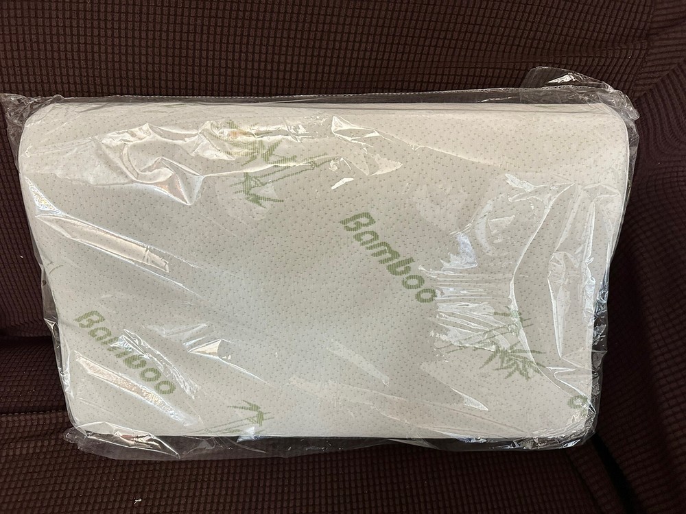 Bamboo Fibers Memory Foam Pillow - White