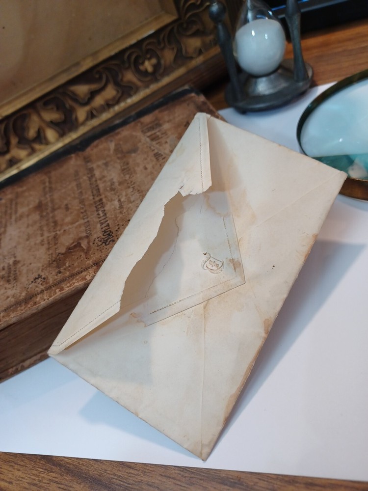 1863, 10 Cent Confederate State Blue Jefferson Davis Antique Stamp Postal Mail