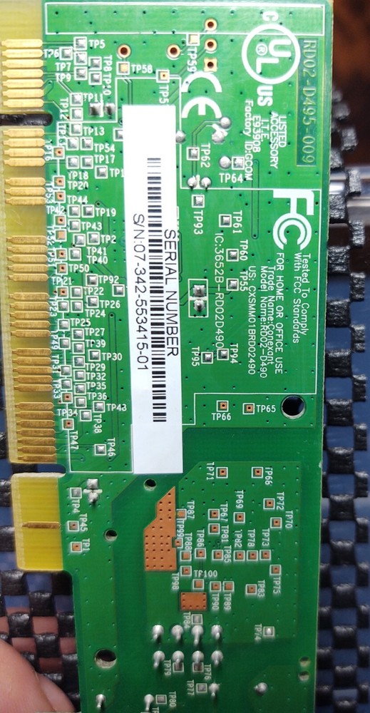 Conexant RD02-D490 PCI data/fax modem
