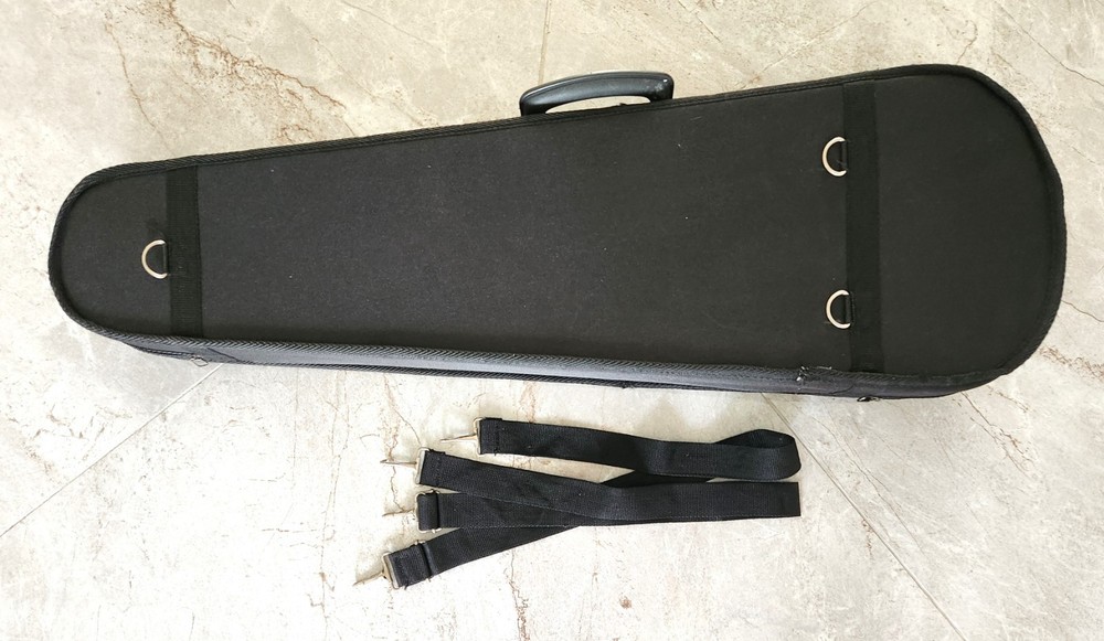 Nice Full Size 4/4 Violin Soft Case Red Velvet Interior