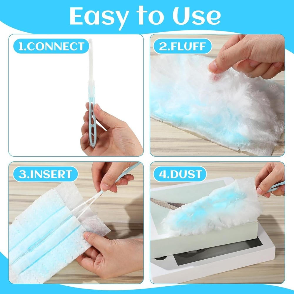 300 Pcs Disposable Dusters Refills Bulk Heavy Duty 180 Multi Surface