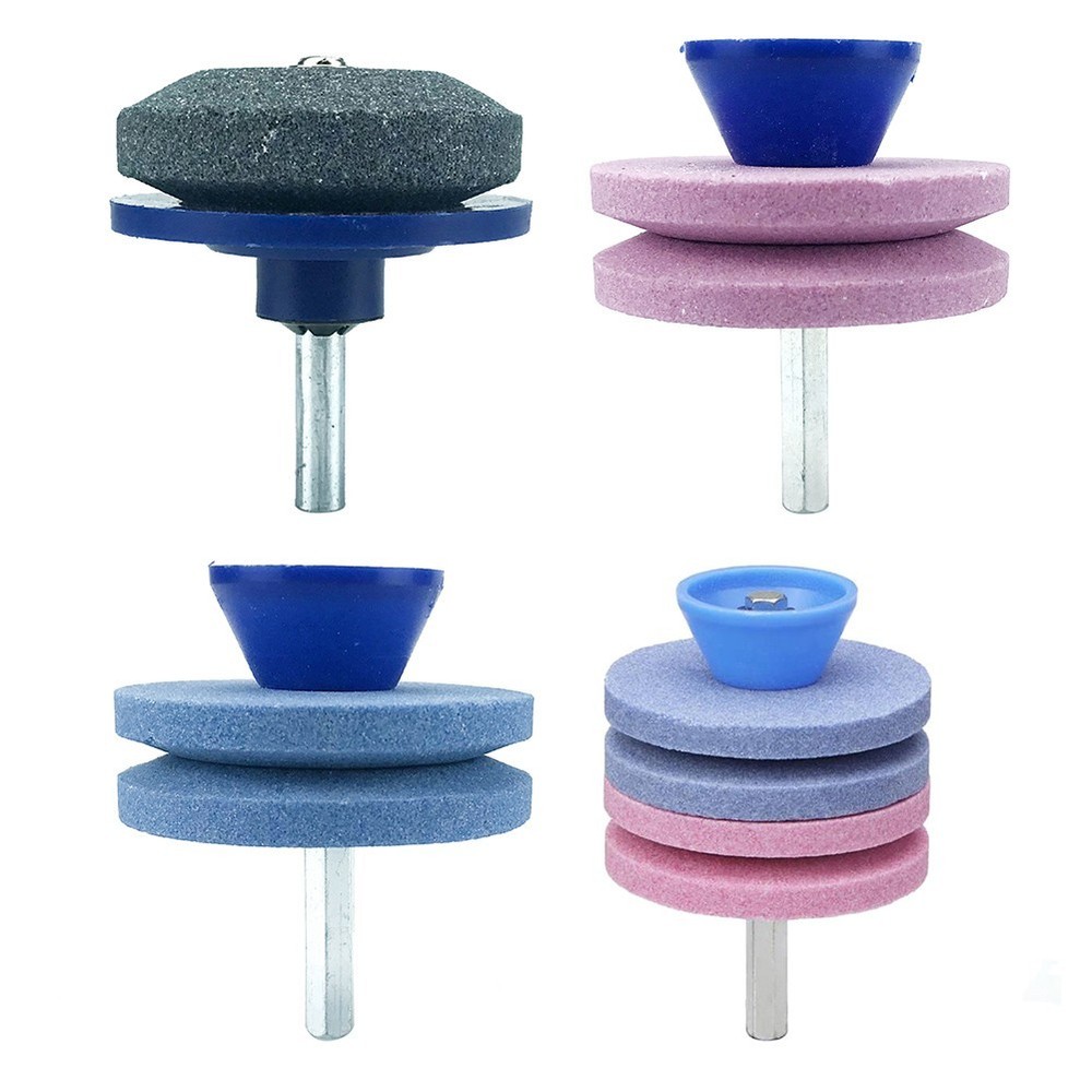 Balance and Rotation Design for Mower Sharpening Stone Single Double Layer