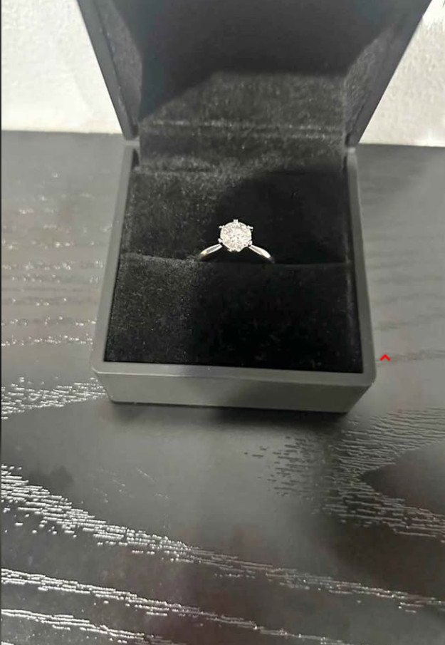 VVS1 Moissanite Engagement ring