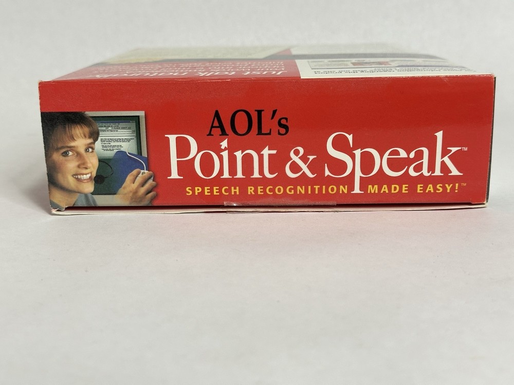 AOL's Point & Speak Speech Recognition |Dragon Systems headset software dummies